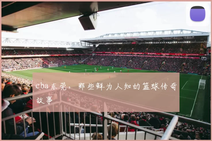 cba东莞,那些鲜为人知的篮球传奇故事